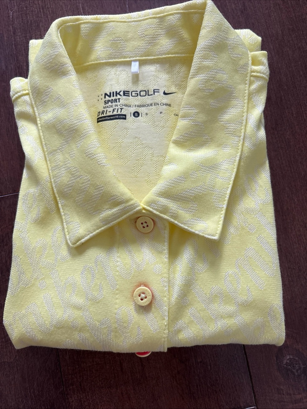Nike Golf Sport Dri Fit Sleeveless Polo Top Womens S Neon Yellow Tennis Athletic - Picture 11 of 13